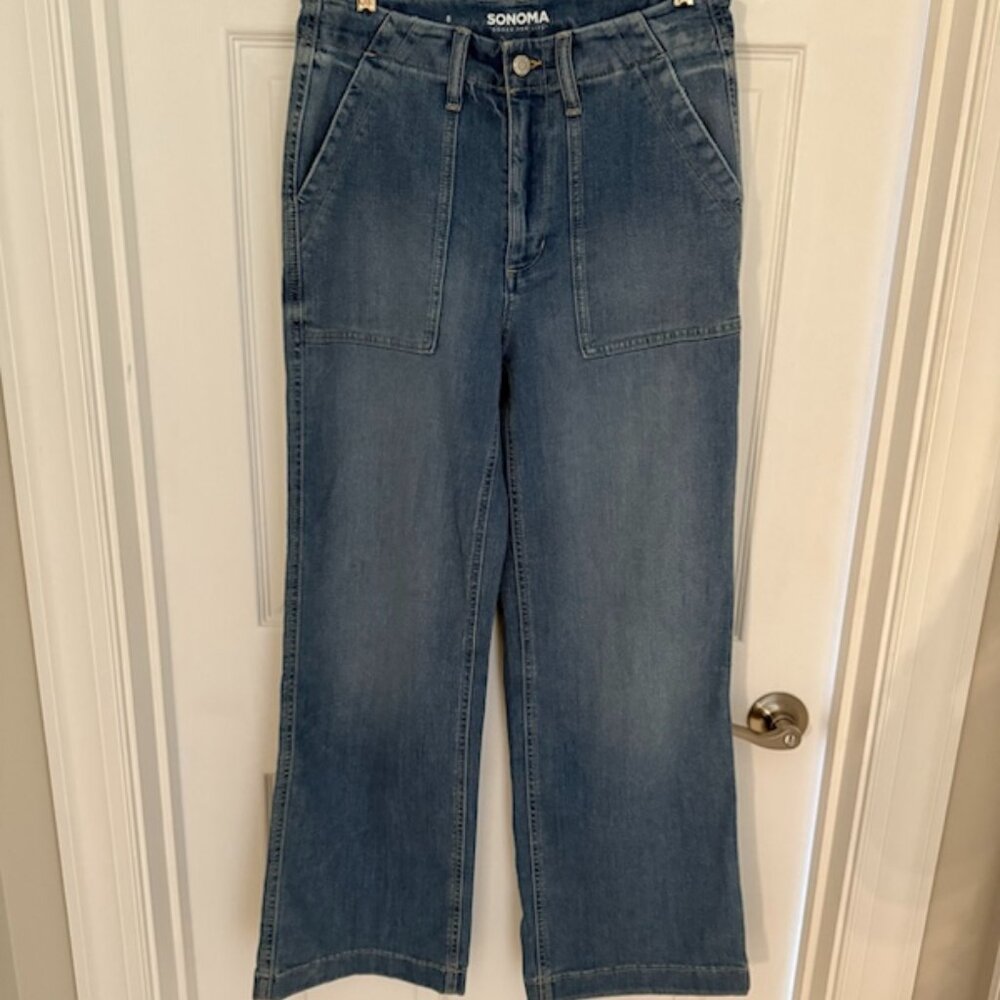 Sonoma Wide Leg Jeans size 8